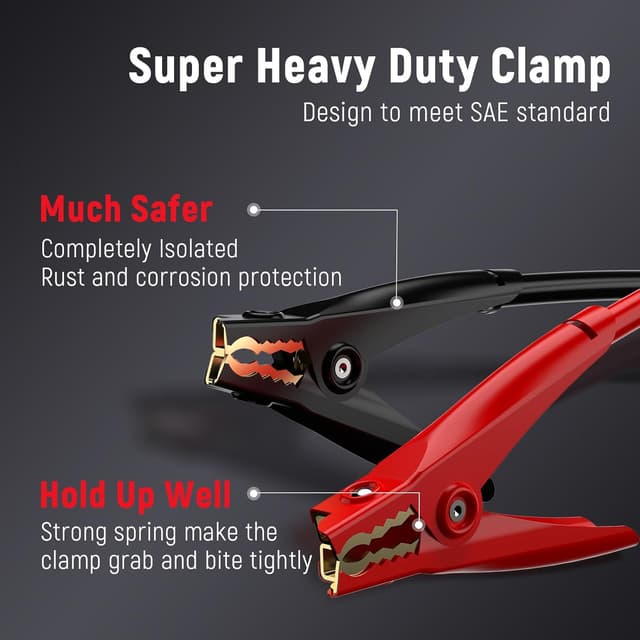 Thumbnail 1 de TOPDC TD-P0420 20ft 4 Gauge Jumper Cables