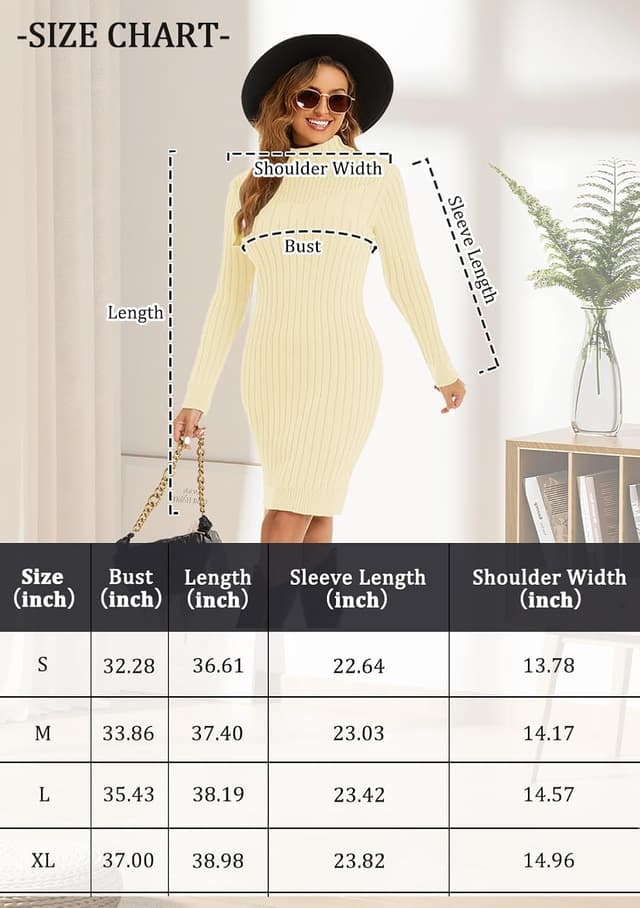 Thumbnail 5 de Rayson Vestito Maglia Curvy Lungo a Collo Alto 🧥