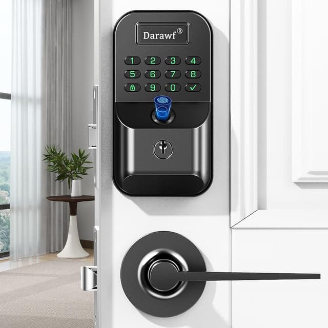 Imagen de Smart Front Door Keyless Lock with Fingerprint 1 ๐ en OfertitasTOP