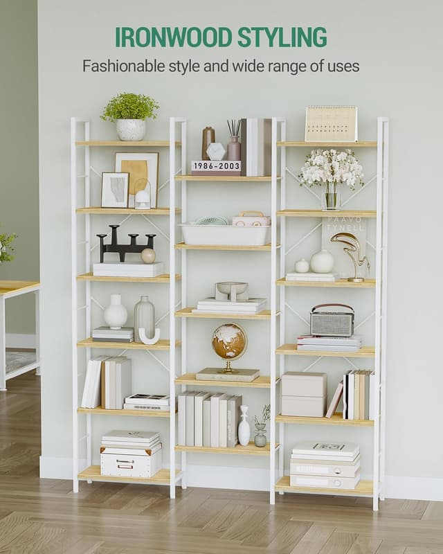 Thumbnail 3 de Hzuaneri Librería 17 estantes 24×152×186 cm