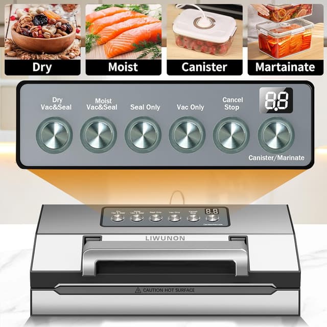 Detalle de 2025 LIWUNON Fast-Vacuum Sealer ⚙