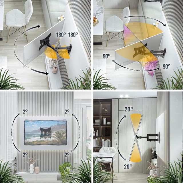 Thumbnail 2 de RICOO S2522 Supporto TV girevole inclinabile 13-47