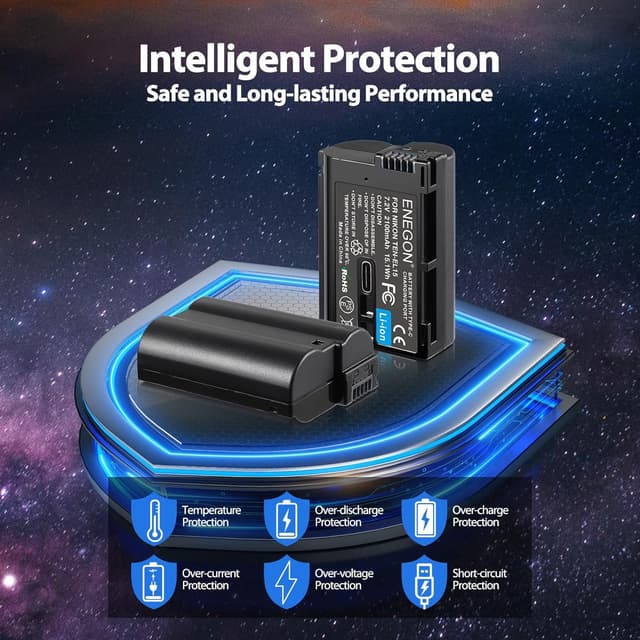 Thumbnail 5 de ENEGON EN-EL15C batería 2100mAh para Nikon