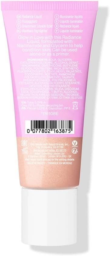 Detalle de Wet n Wild Mega Glo « Glow in Love » Radiance Liquid : enlumineur liquide modulable à la niacinamide
