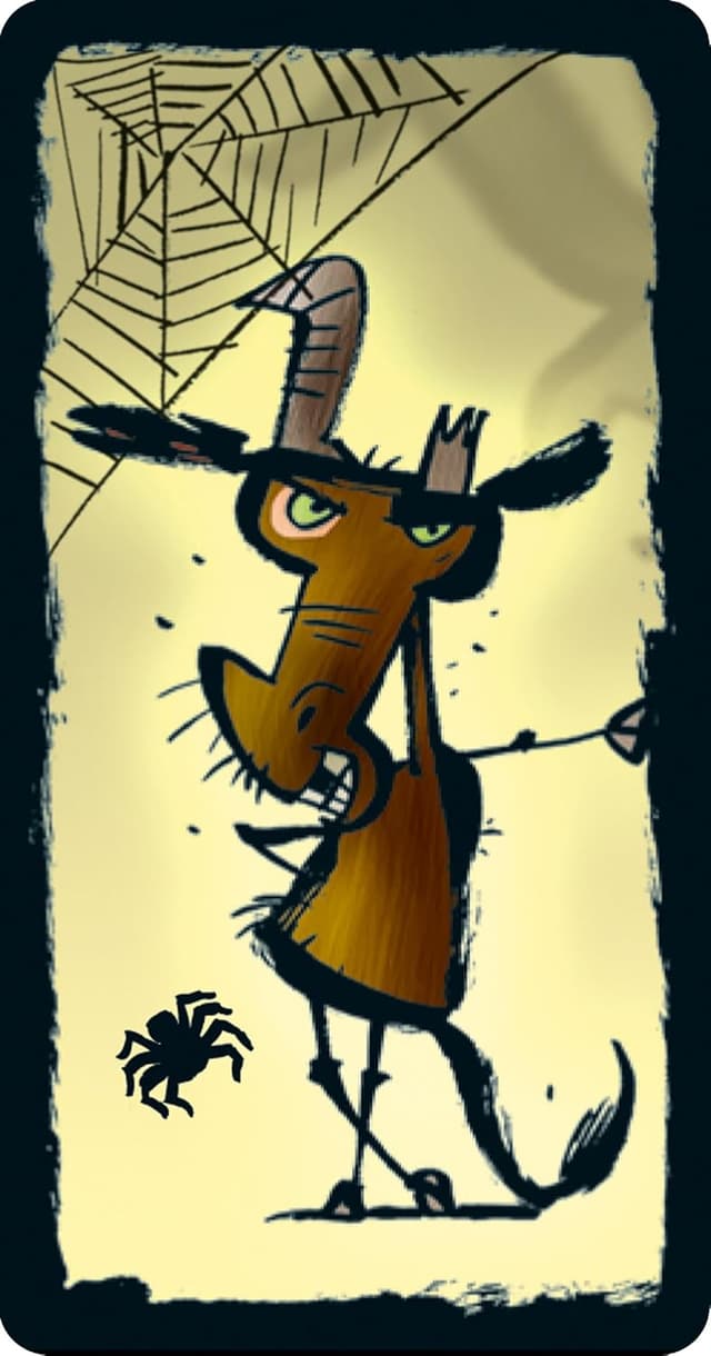 Detalle 1 de Schmidt Spiele 40851 Tarantel Tango – Drei Magier Kartenspiel für 2–5 Spieler