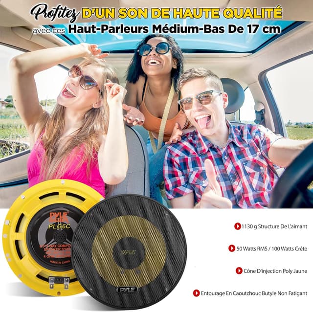 Thumbnail 5 de Paire midbass 16,5 cm Pyle 400 W