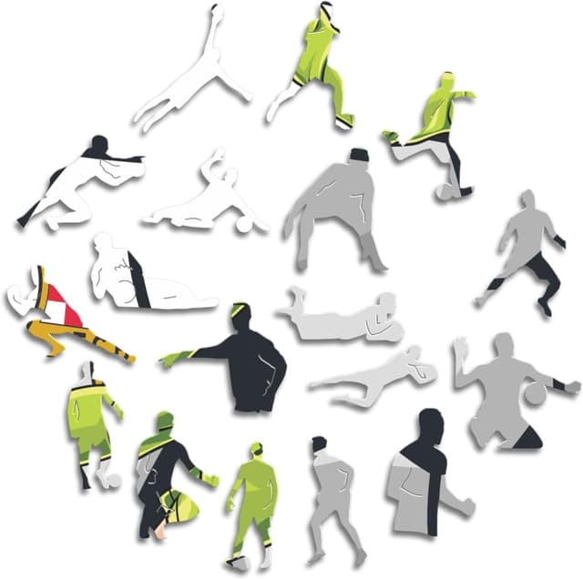 Detalle de Iconic Puzzles Barcellona Ter Stegen, puzzle di legno 100% sostenibile (taglia M, 270 pezzi)