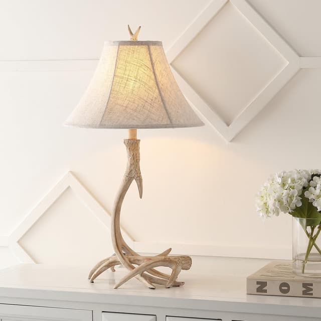 Detalle 2 de 27.5" Rustic Table Lamp with Antler Style