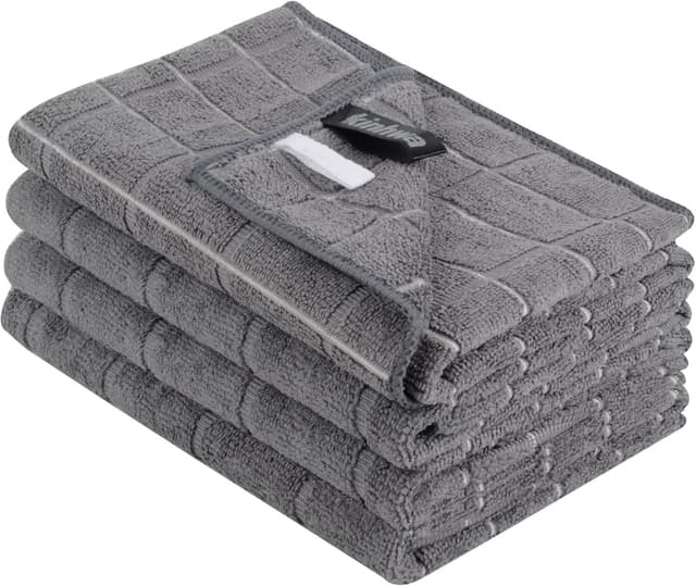 Detalle de KinHwa Mikrofasergeschirrtücher 4er Set 45x65