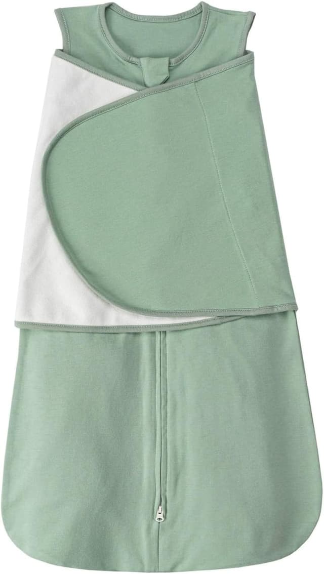 Detalle de SIMYJOY Baby-Schlafsäcke für Neugeborene (Pucksack, Swaddle & Übergang) – 3-fach verstellbar, 100% Baumwolle