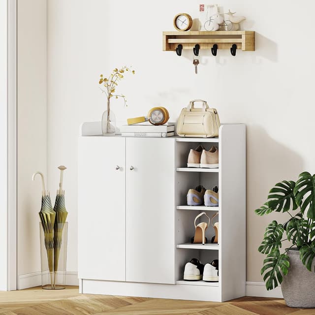 Thumbnail 6 de HOMCOM Mueble Zapatero 2 Puertas 12 pares