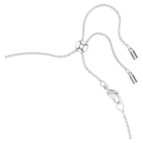 Thumbnail 2 de Swarovski x Ariana Grande Gargantilla, Dos Hileras de Cupchain Zirconia Transparentes en Talla Redonda Engastadas, con Crystal Pearls como Toque Final, Baño de rodio, Blanca