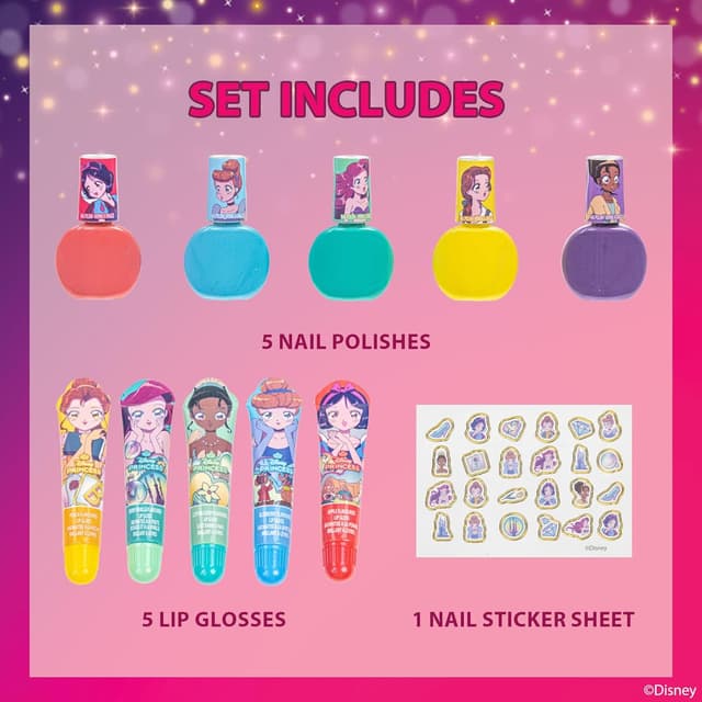 Detalle 2 de Disney Princess Set de Maquillaje para niños 3+