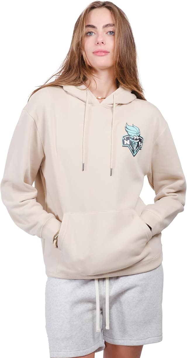 Detalle de Ultra Game Women’s WNBA Official Super Soft Fashion Hoodie Sweatshirt