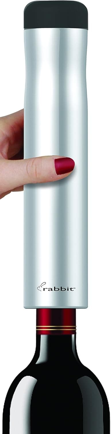 Detalle de Rabbit Automatic Electric Corkscrew (Hands-Free) with Foil Cutter, Rechargeable Cordless Wine Opener