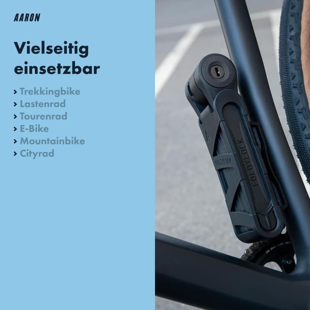 Thumbnail 6 de AARON Premium Faltschloss 90 cm 3‑Sterne