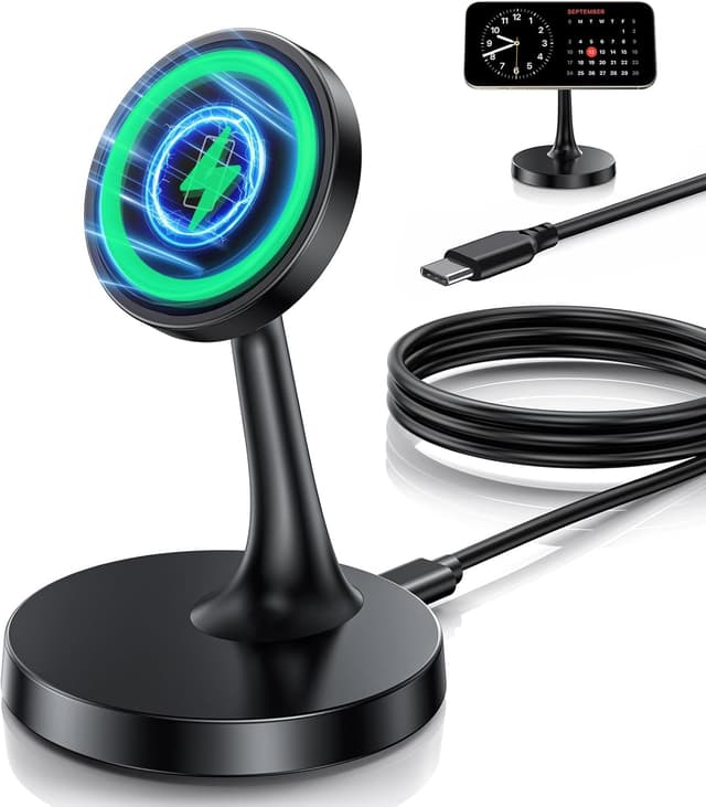 Detalle de Magnetic Wireless Charger 15W MagSafe Stand