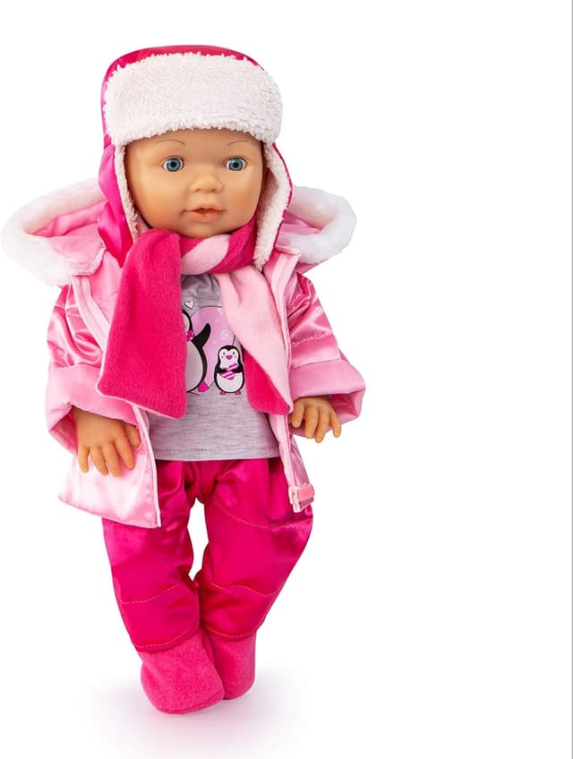 Detalle 2 de Tenue pour poupon Bayer Design 84613AA (40 à 46 cm) : robe de poupée, combinaison et accessoires