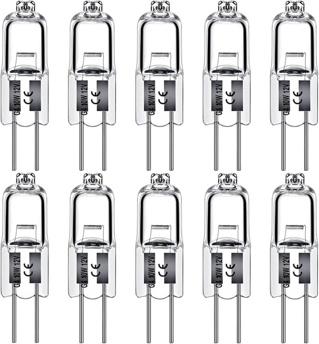 Thumbnail 6 de Levidon G4 Halogen Light Bulbs 20W 12V Clear Capsule 2‑Pin (Warm White, Dimmable) – 10 Pack
