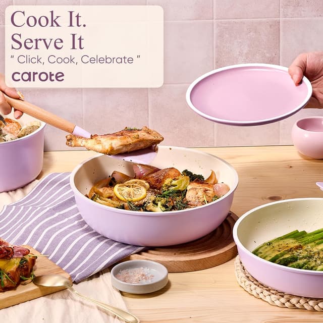 Thumbnail 5 de CAROTE 19pcs Nonstick Cookware Set
