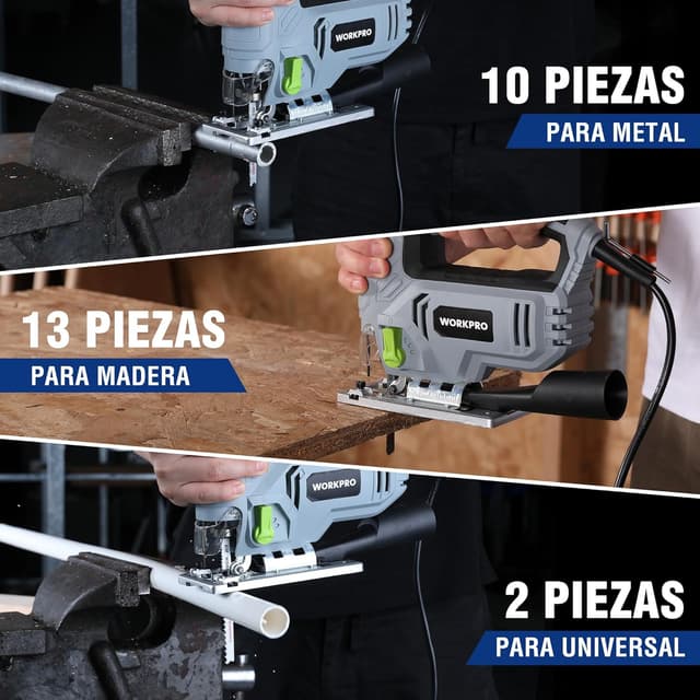 Thumbnail 5 de WORKPRO Juego de Hojas de Sierra de Calar 25 piezas