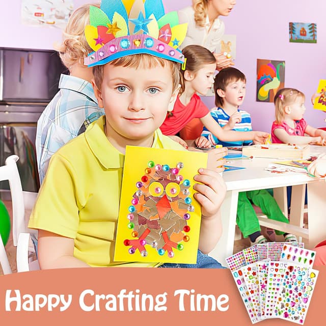 Thumbnail 6 de 3500 Stück Glitzersteine Selbstklebend bunt