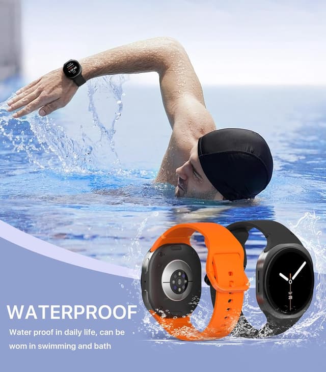 Thumbnail 6 de TiMOVO 6-Pack Sport Bands for Samsung Galaxy Watch 8 (40/44mm) & Watch 8 Classic (46mm) — soft silicone replacement straps