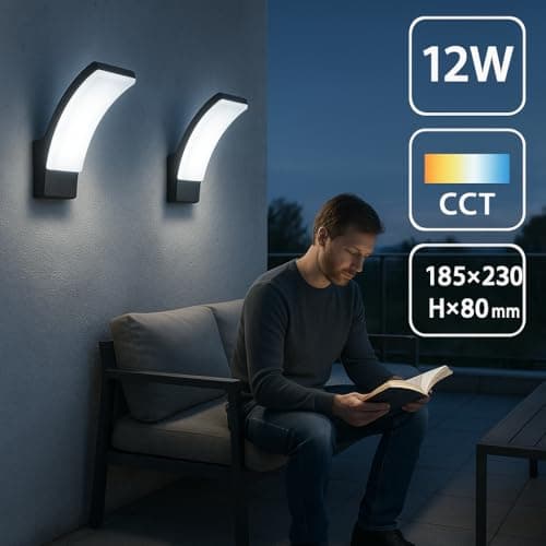 Detalle 2 de Ledme Winni Black Aplique LED 12W, 840 lúmenes