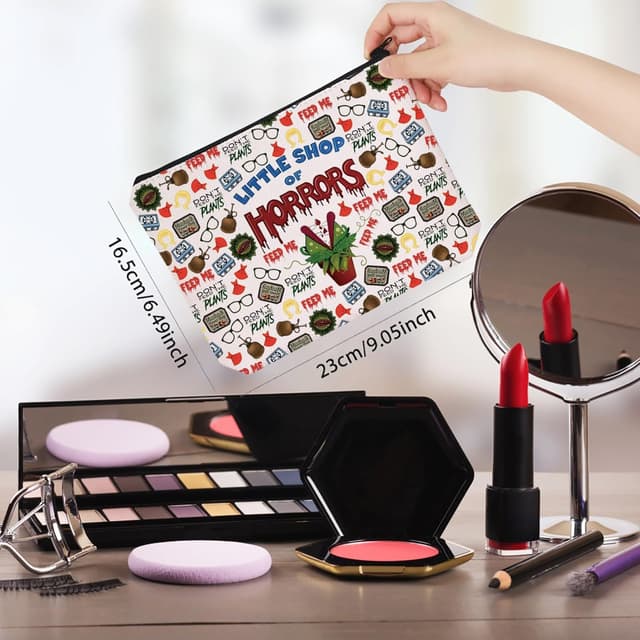 Detalle 2 de Little Shop Horror Movie Makeup Bag 9.05in
