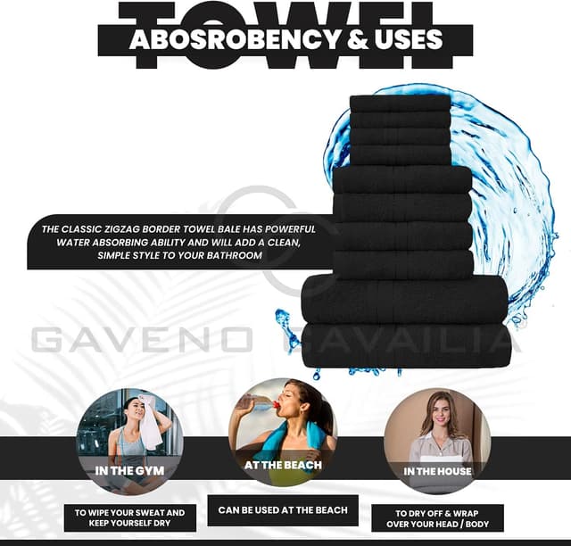 Thumbnail 3 de GC GAVENO CAVAILIA 10-piece towel set 450 GSM