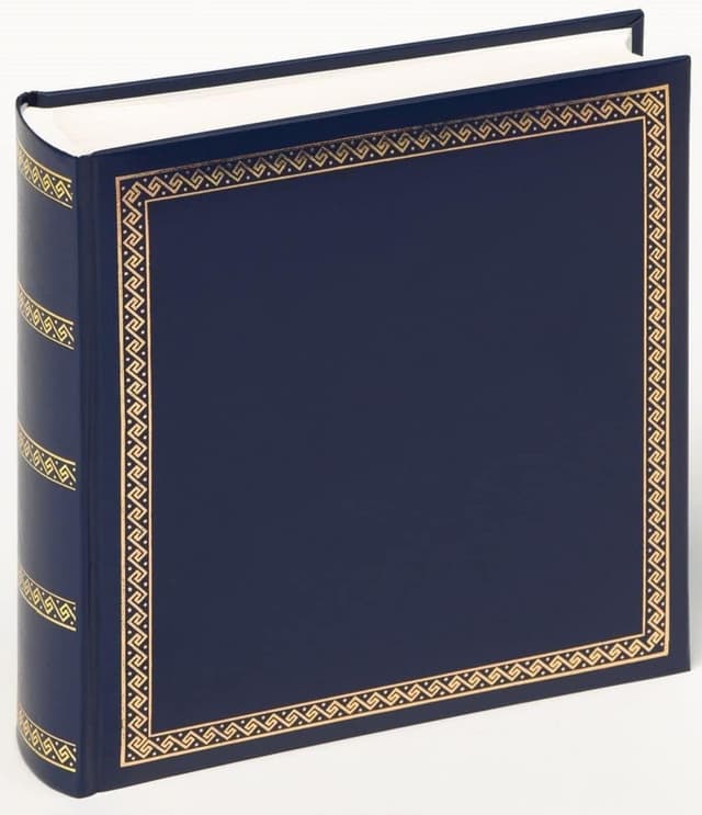 Detalle de Walther Design Album photo bleu 26 x 25 cm en simili cuir gaufré MX-103-L