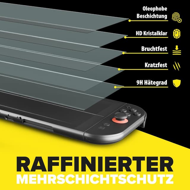 Thumbnail 6 de FlexiSchutz Glas Displayschutz für Nintendo Switch 2 2 Stück