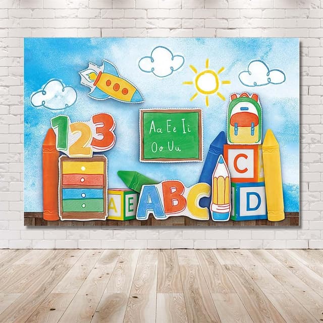 Thumbnail 1 de MEHOFOND 7x5ft Back To School Backdrop