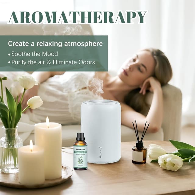 Detalle de Migcaput Ätherisches Öl Eukalyptusöl (100 ml) – Naturrein für Diffuser, Aromatherapie & DIY