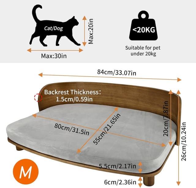 Thumbnail 6 de BingoPaw BinoPaw Hundesofa 83x57 cm