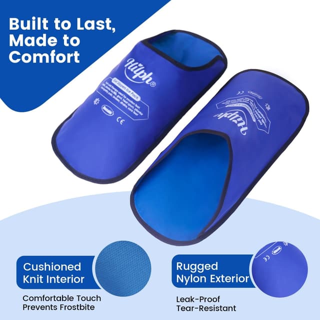 Detalle de Hilph Foot Ice Pack Slippers 2 pack