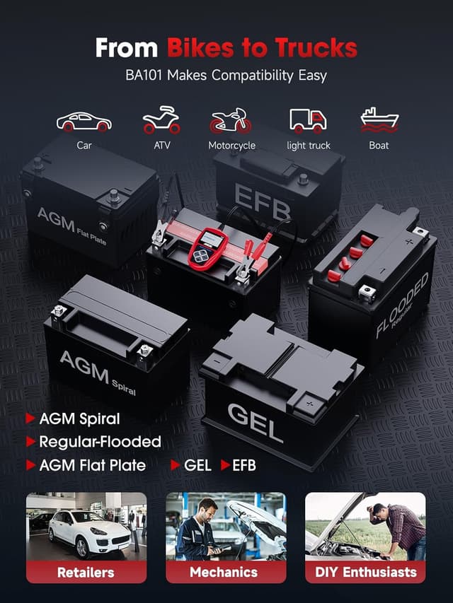 Thumbnail 4 de ANCEL BA101 12V Car Battery Tester