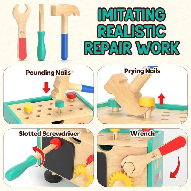 Thumbnail 1 de Lehoo Castle Montessori Caja de Herramientas 2 en 1