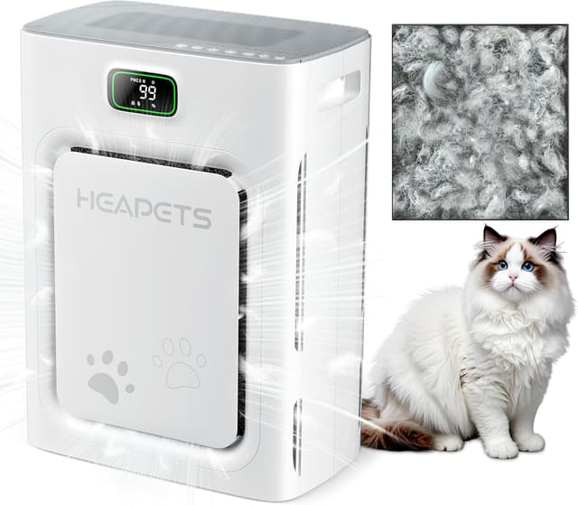 Detalle de Pet Air Purifier 2500 sq ft PM2.5 Monitor 🏠