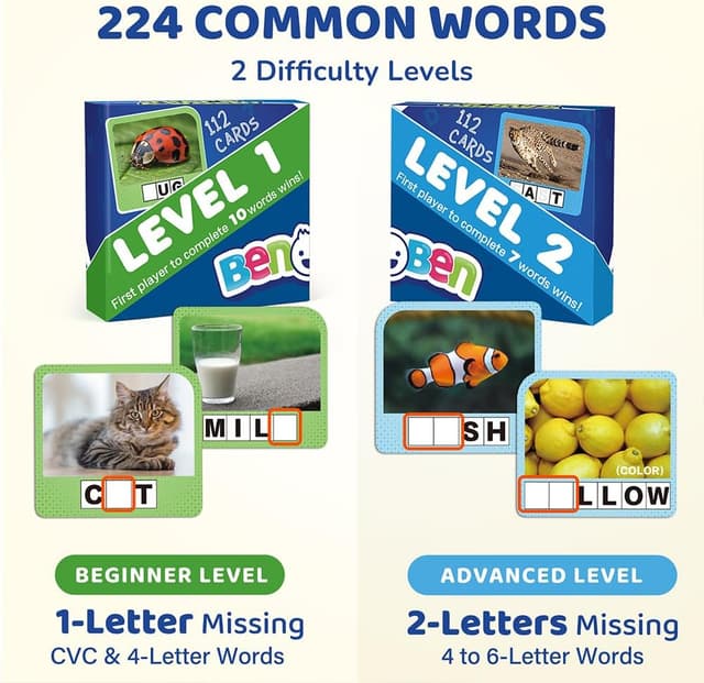 Thumbnail 1 de BenBen Spelling Games 224 Flashcards