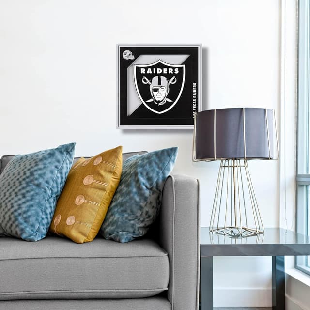 Detalle 2 de YouTheFan NFL Officially-Licensed 3D Logo Series Wall Art (12” x 12”)