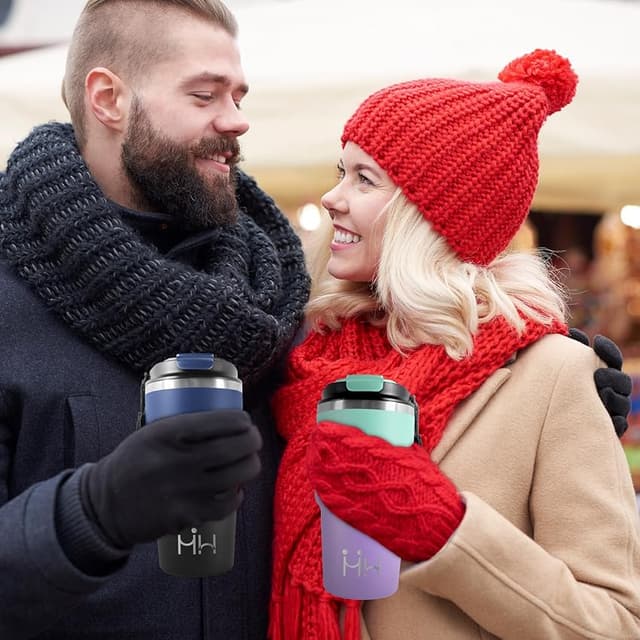 Thumbnail 5 de HoneyHolly Termo Café 600 ml, vaso térmico antigoteo