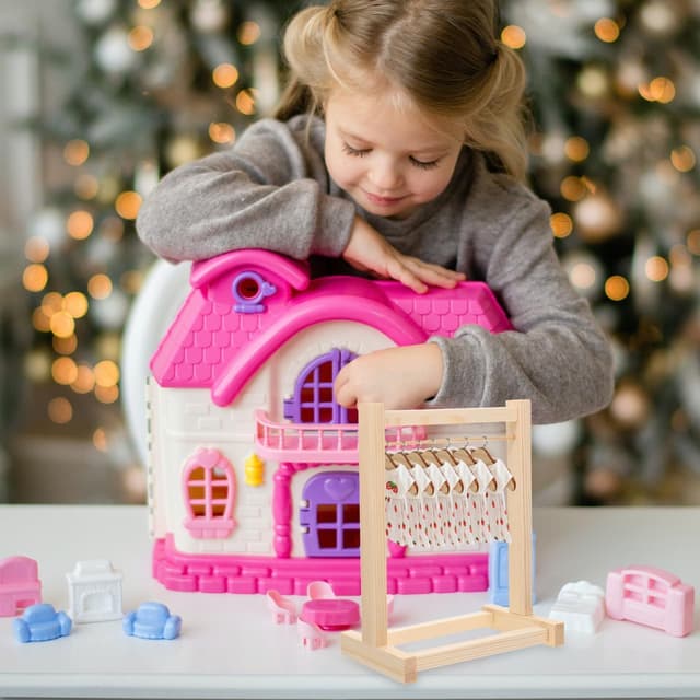 Thumbnail 5 de ULTECHNOVO Puppenkleiderbügel Holz 8,27 Zoll