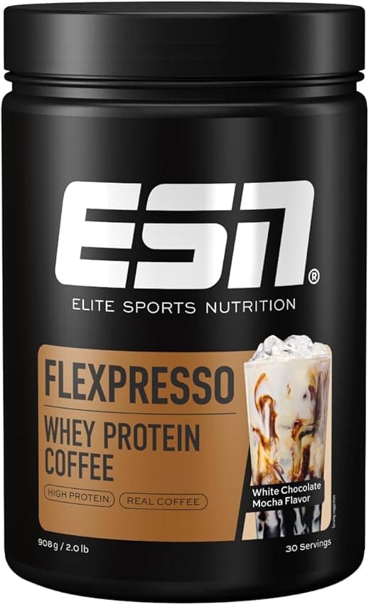 Detalle de ESN Flexpresso Café Proteico 908 g, 22 g proteína
