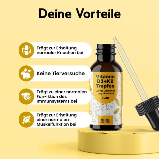 Thumbnail 3 de Vitamin D3 K2 Tropfen hochdosiert 50 ml