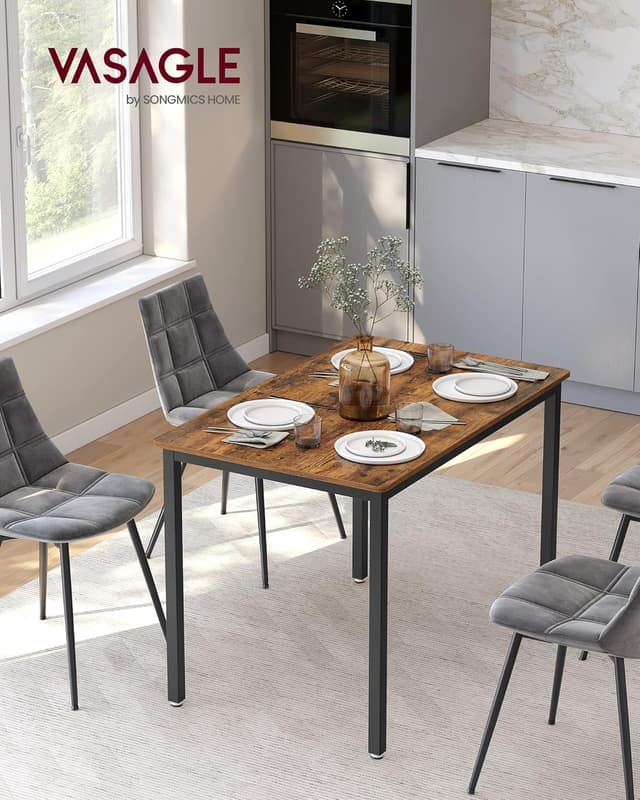 Thumbnail 1 de VASAGLE KDT081B01 tavolo da pranzo 110 cm