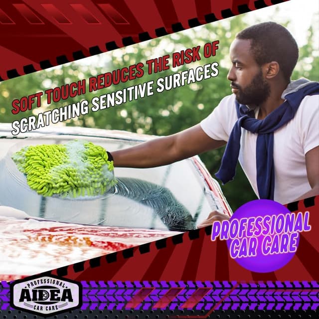Detalle 2 de AIDEA Car Wash Mitt 7.12x10.14 in 🧽