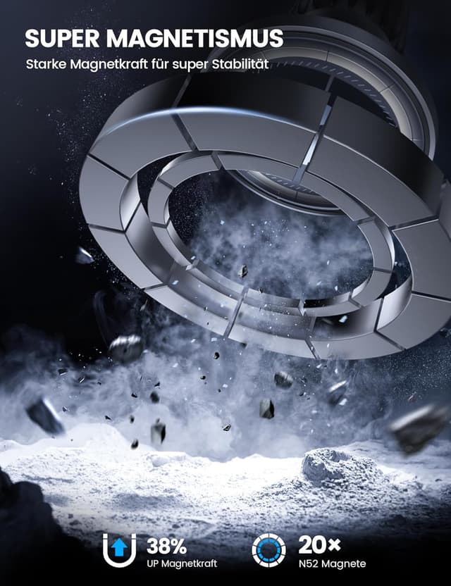 Detalle 2 de Lamicall MagSafe Autohalterung 360°