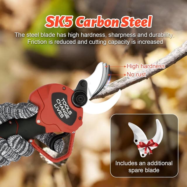 Detalle de Forbici potatura elettriche 40 mm a batteria