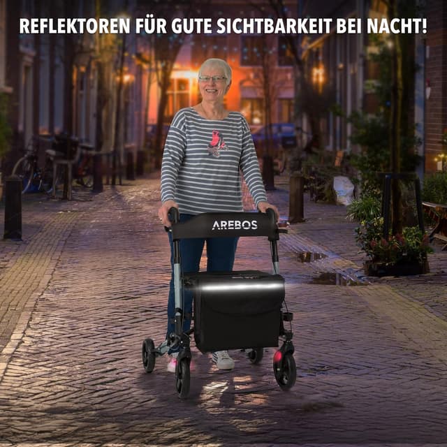 Thumbnail 1 de Arebos Leichtgewicht Rollator Aluminium